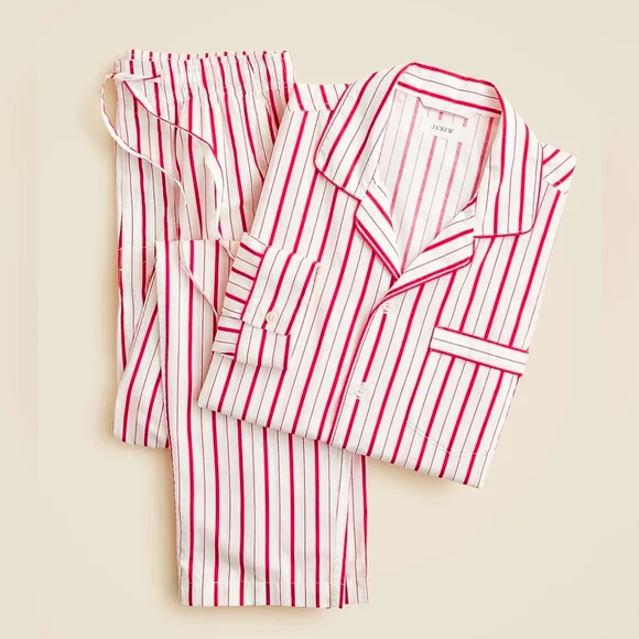 J. Crew Pajama set in cotton poplin - Picture 1 of 6